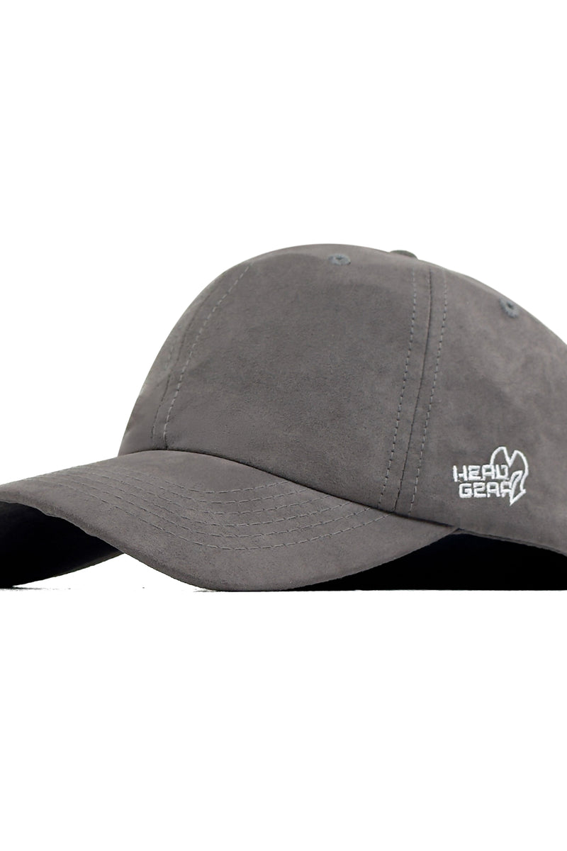HEAD GEAR SOLID GREY SUEDE CAP