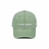 HEAD GEAR I AM NOT FAMOUS DENIM CAP
