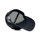 HEAD GEAR SOLID BLACK TRUCKER CAP