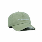HEAD GEAR I AM NOT FAMOUS DENIM CAP