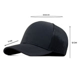 HEAD GEAR SOLID BLACK TRUCKER CAP