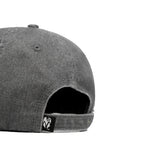 HEAD GEAR WASHED DENIM METAL PATCH RIPPED CAP - GREY