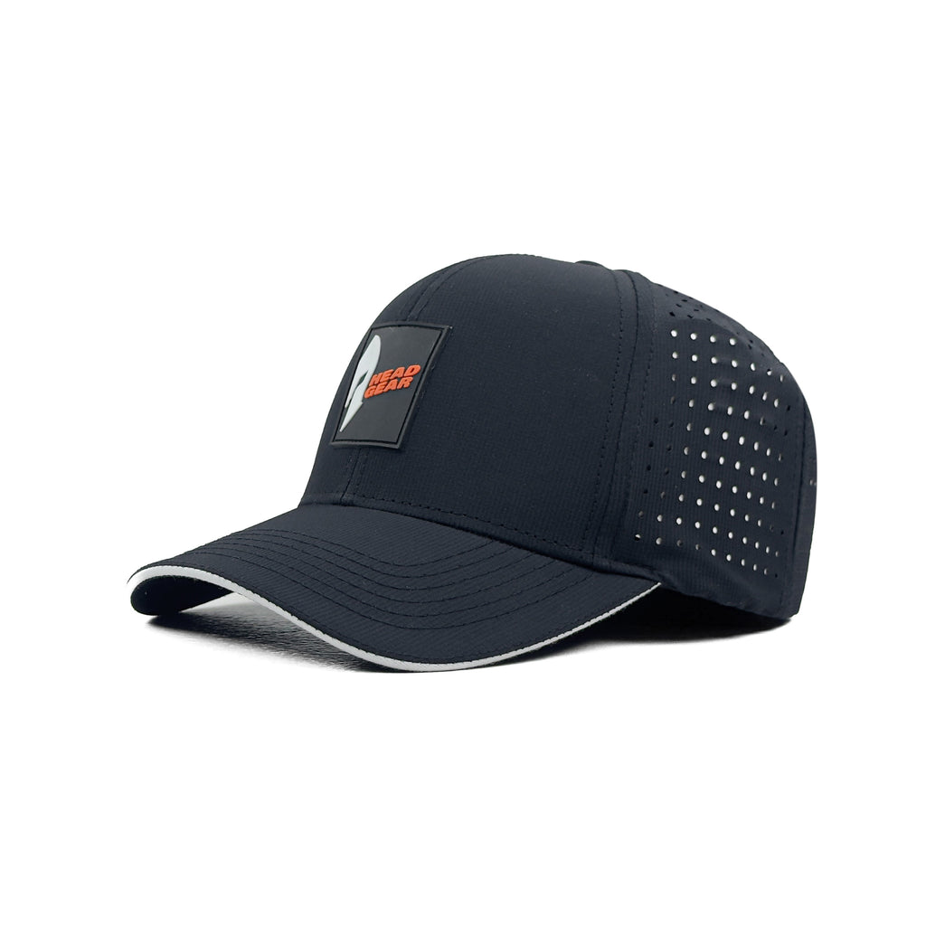 HEAD GEAR BLACK ACTI FLEX STRIKE SANDWICH CAP