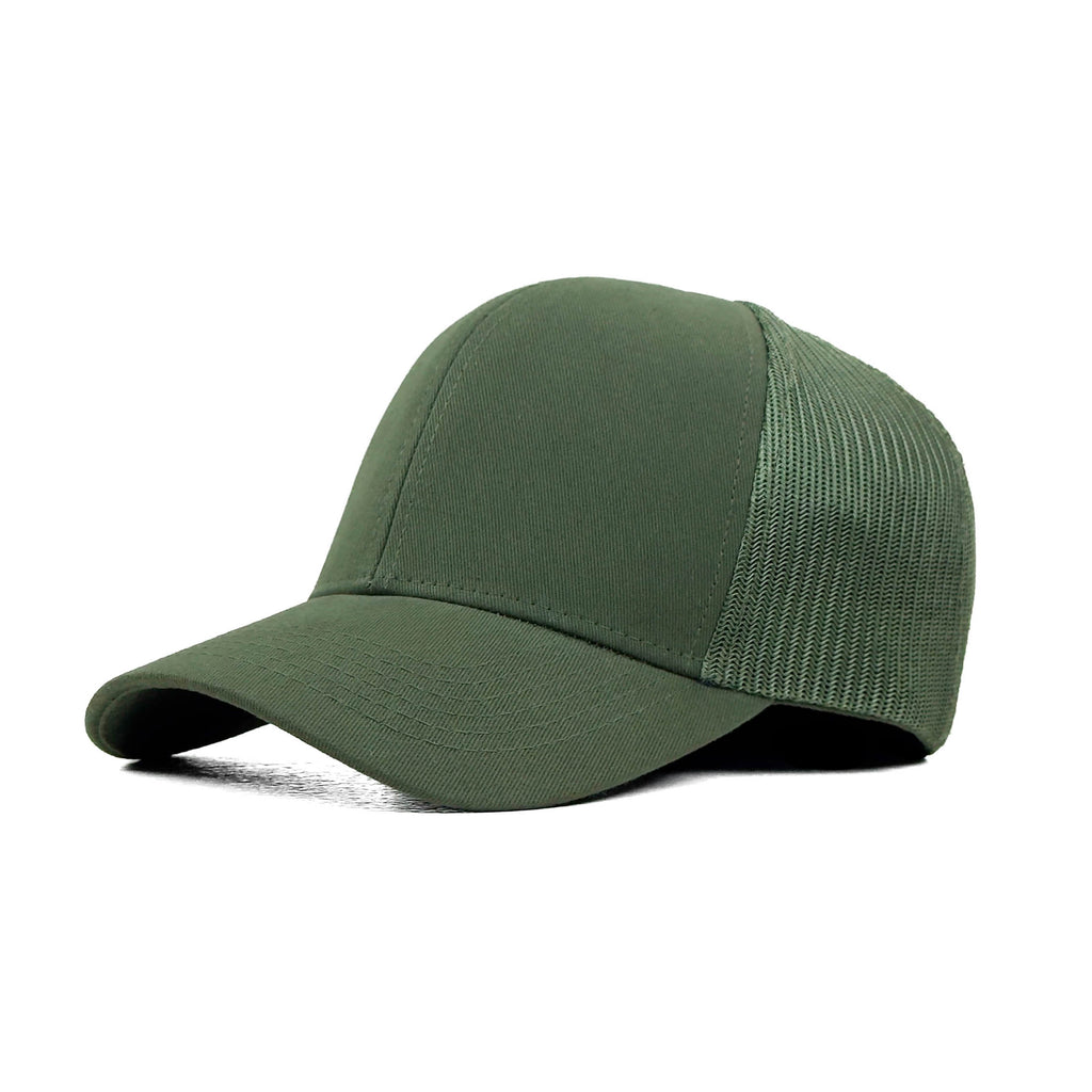 HEAD GEAR SOLID GREEN TRUCKER CAP