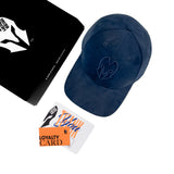 HEAD GEAR NAVY BLUE SUPER SUEDE CAP
