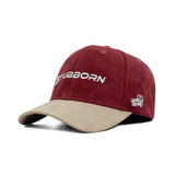 HEAD GEAR STUBBORN MAROON AND OFF-WHITE CAP