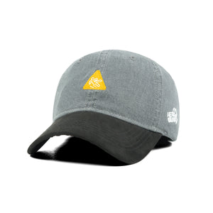 HEAD GEAR CAUTION WASHED DENIM CAP