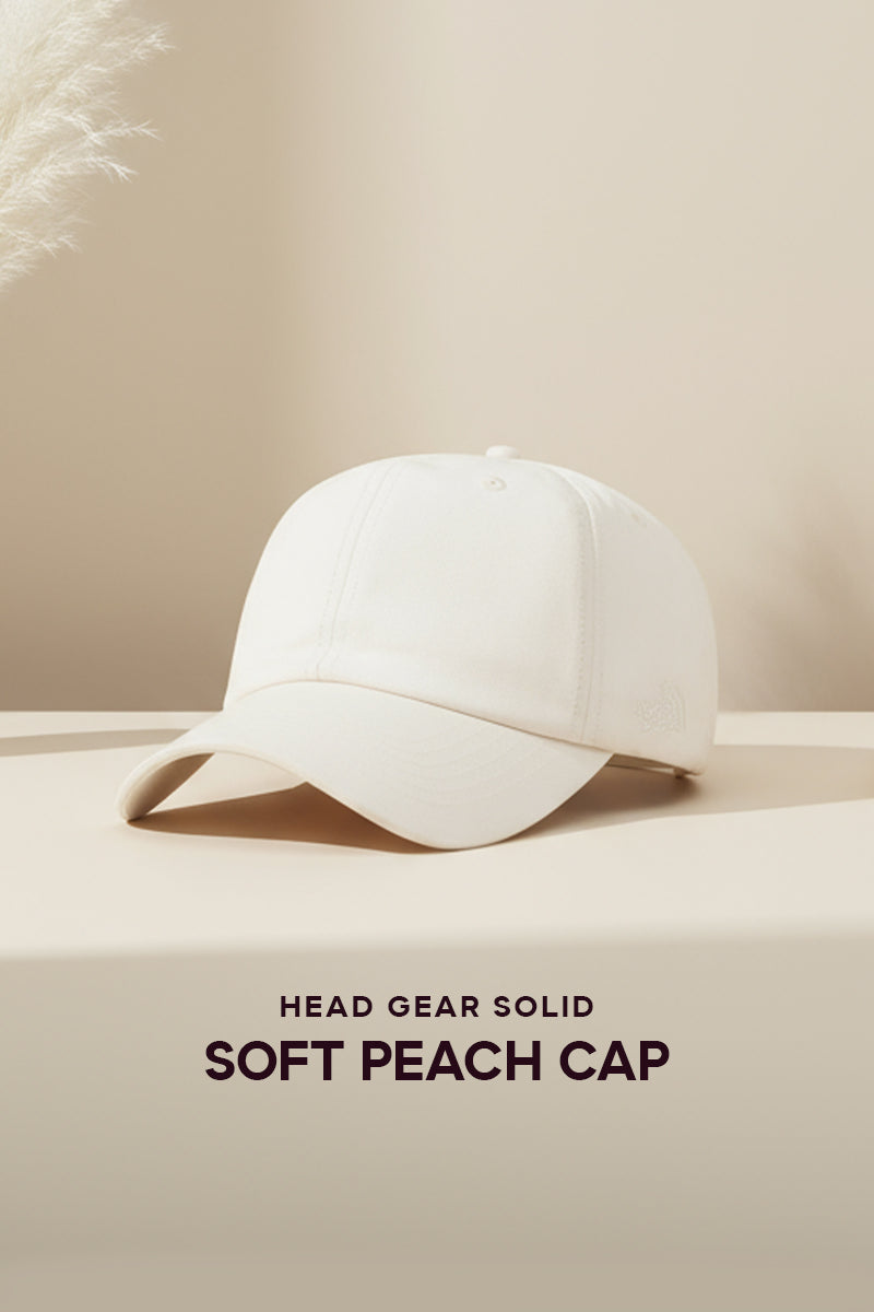 HEAD GEAR SOLID SOFT PEACH CAP
