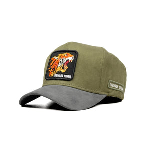 HEAD GEAR BENGAL TIGER 3D PATCH PREMIUM HIGH CROWN CAP