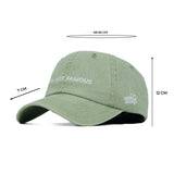 HEAD GEAR I AM NOT FAMOUS DENIM CAP