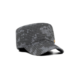 HEAD GEAR GREY WITH LEATHER PATCH CAPTAIN'S CAP