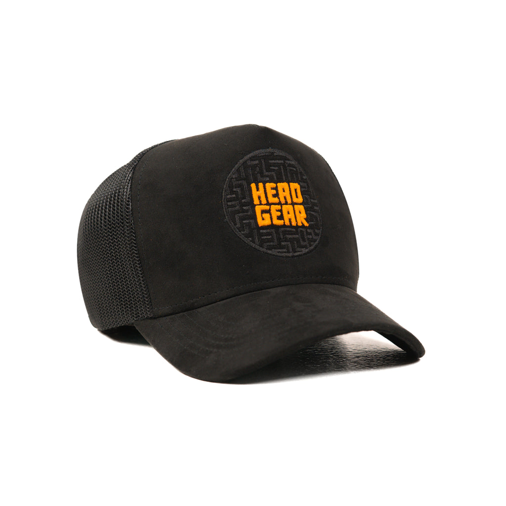 HEAD GEAR BLACK MAZE TRUCKER CAP