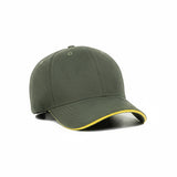 HEAD GEAR ELEGANTE ZERO GREEN SANDWICH YELLOW CAP (NO LOGO)