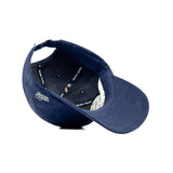 HEAD GEAR SOLID NAVY BLUE SUEDE CAP