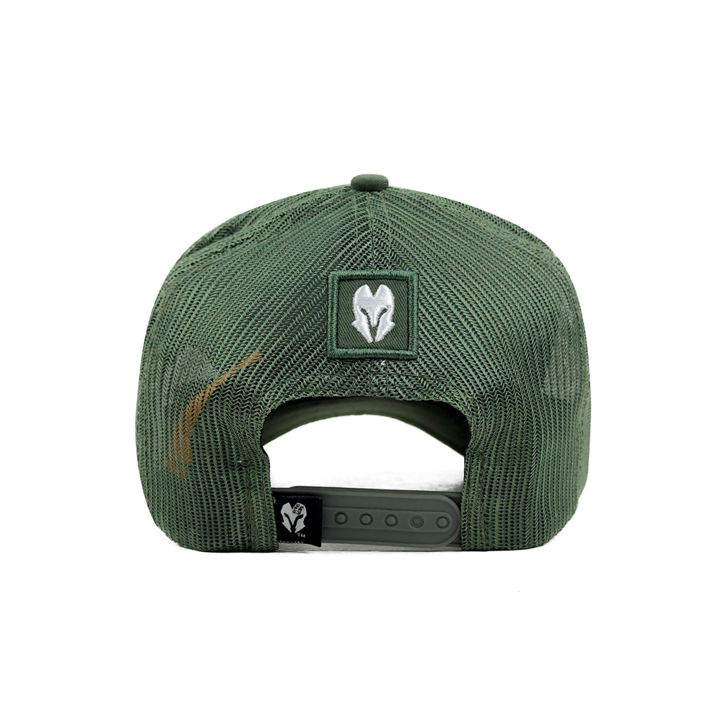 HEAD GEAR SOLID GREEN TRUCKER CAP