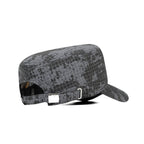 HEAD GEAR GREY WITH LEATHER PATCH CAPTAIN'S CAP