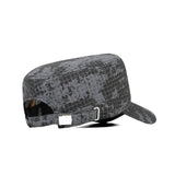 HEAD GEAR GREY WITH LEATHER PATCH CAPTAIN'S CAP