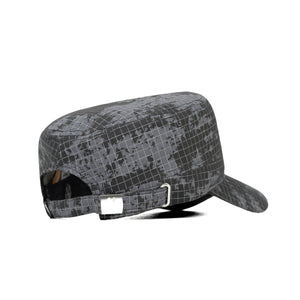 HEAD GEAR GREY WITH LEATHER PATCH CAPTAIN'S CAP