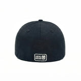 HEAD GEAR SOLID BLACK FITTED CAP