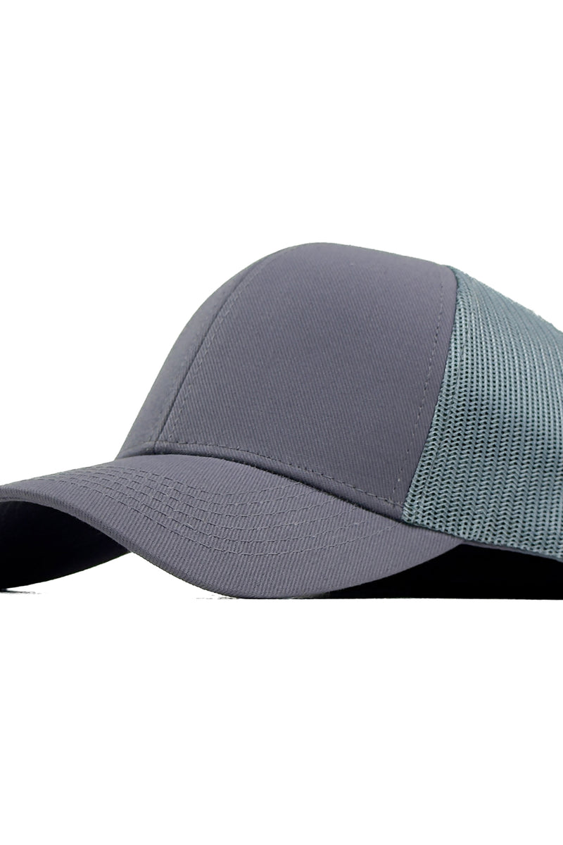 HEAD GEAR SOLID GREY TRUCKER CAP