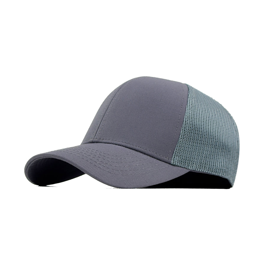 HEAD GEAR SOLID GREY TRUCKER CAP