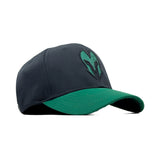 HEAD GEAR BLACK AND GREEN REDEFINED TWILL CAP