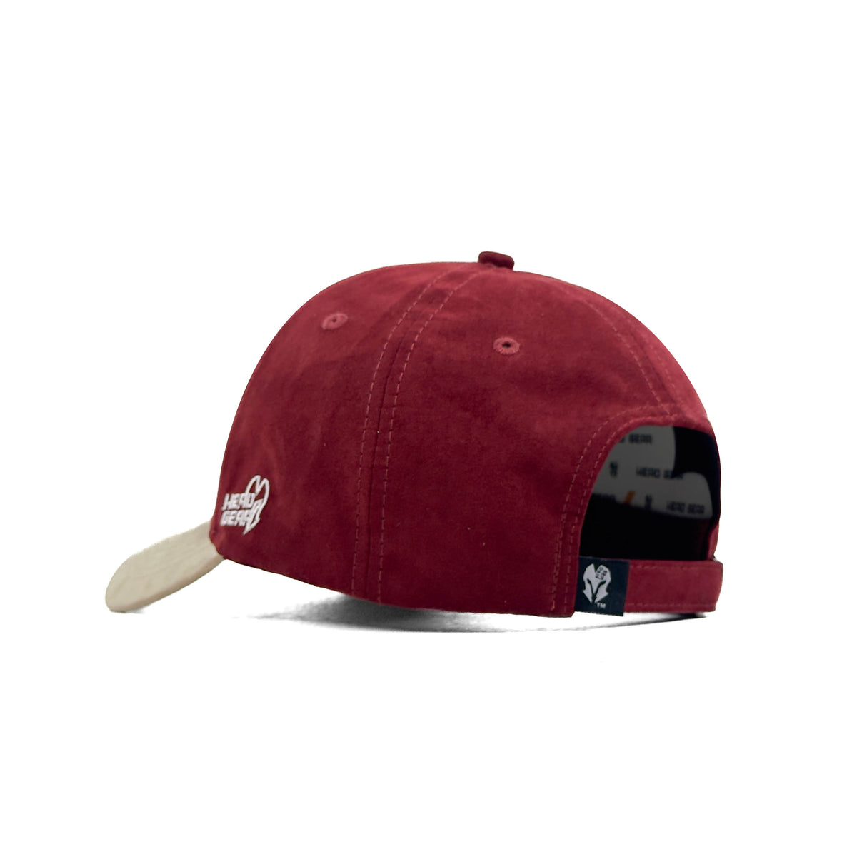 HEAD GEAR STUBBORN MAROON AND OFF-WHITE CAP