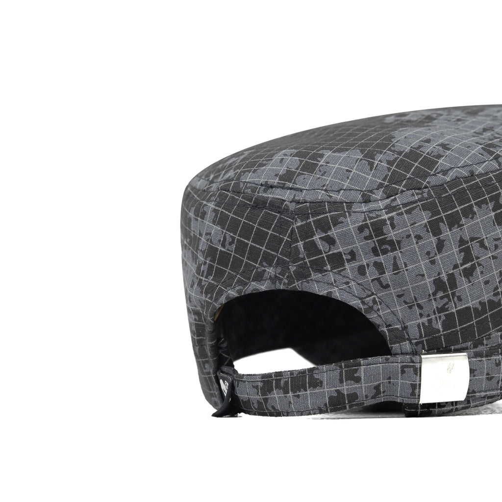 HEAD GEAR GREY WITH LEATHER PATCH CAPTAIN'S CAP