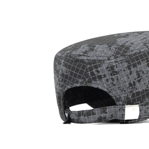 HEAD GEAR GREY WITH LEATHER PATCH CAPTAIN'S CAP