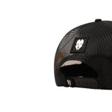 HEAD GEAR BLACK TRUCKER CAP