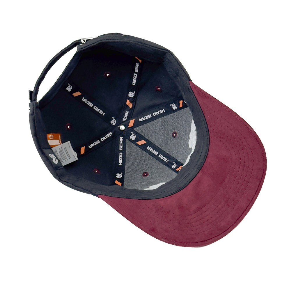 HEAD GEAR BELIEVE CLUB CAP - BLACK & BURGUNDY