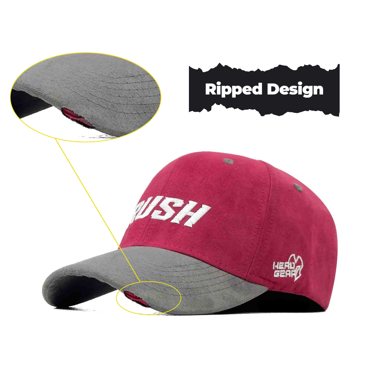 HEAD GEAR RUSH MAROON CAP