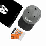 HEAD GEAR DOPE GREY AND BLACK CAP