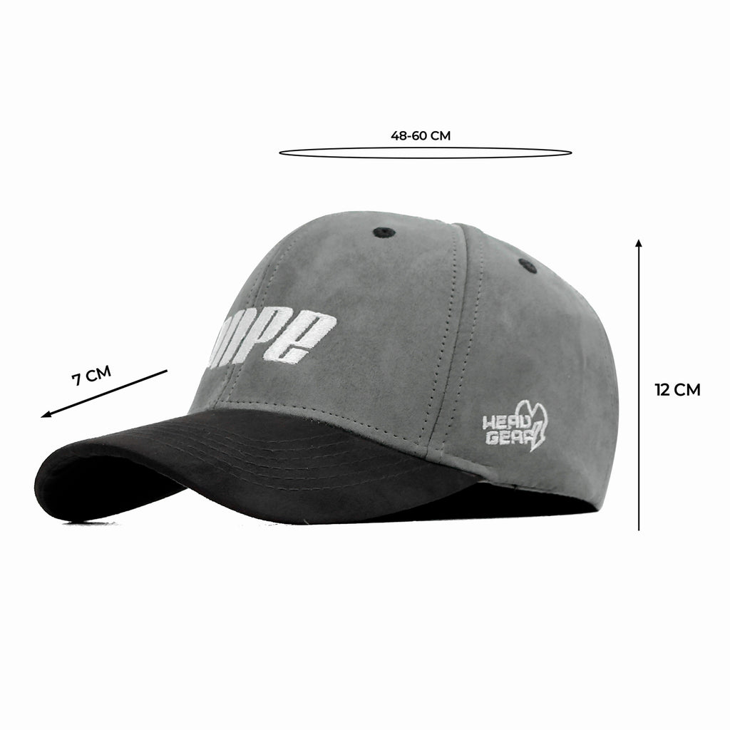 HEAD GEAR DOPE GREY AND BLACK CAP