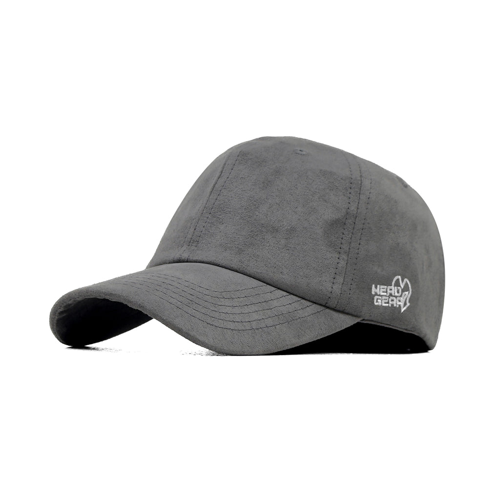 HEAD GEAR SOLID GREY SUEDE CAP