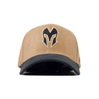HEAD GEAR KHAKI & BLACK REDEFINED SUEDE CAP