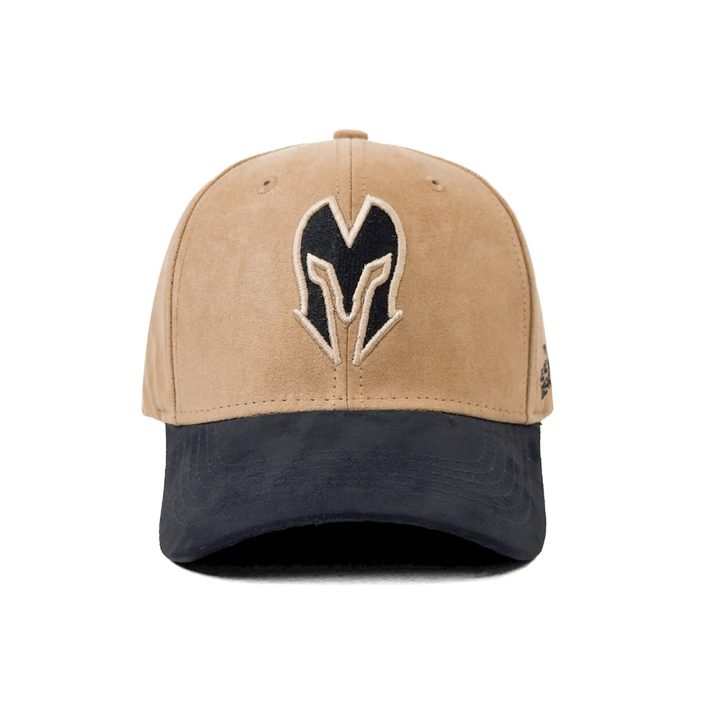 HEAD GEAR KHAKI & BLACK REDEFINED SUEDE CAP