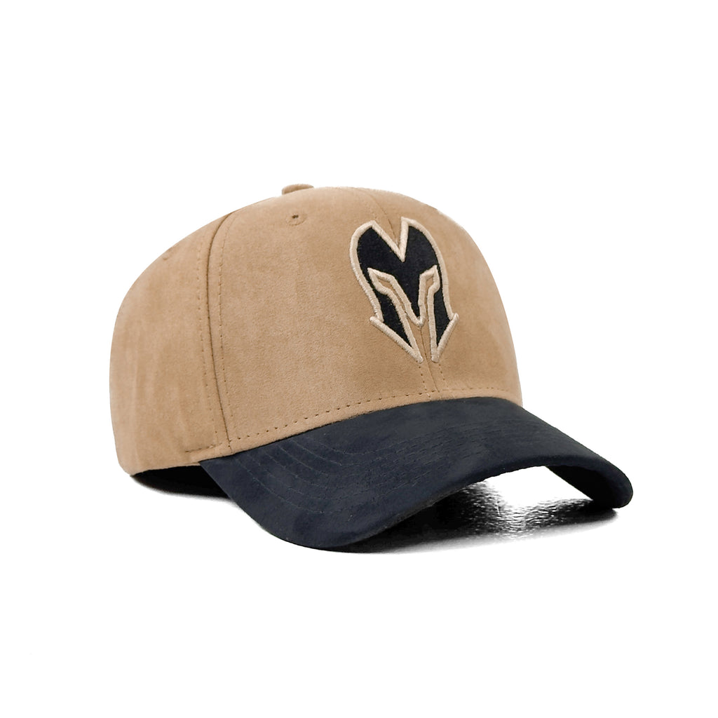 HEAD GEAR KHAKI & BLACK REDEFINED SUEDE CAP