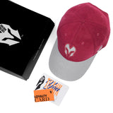 HEAD GEAR BURGUNDY REDEFINED SUEDE CAP