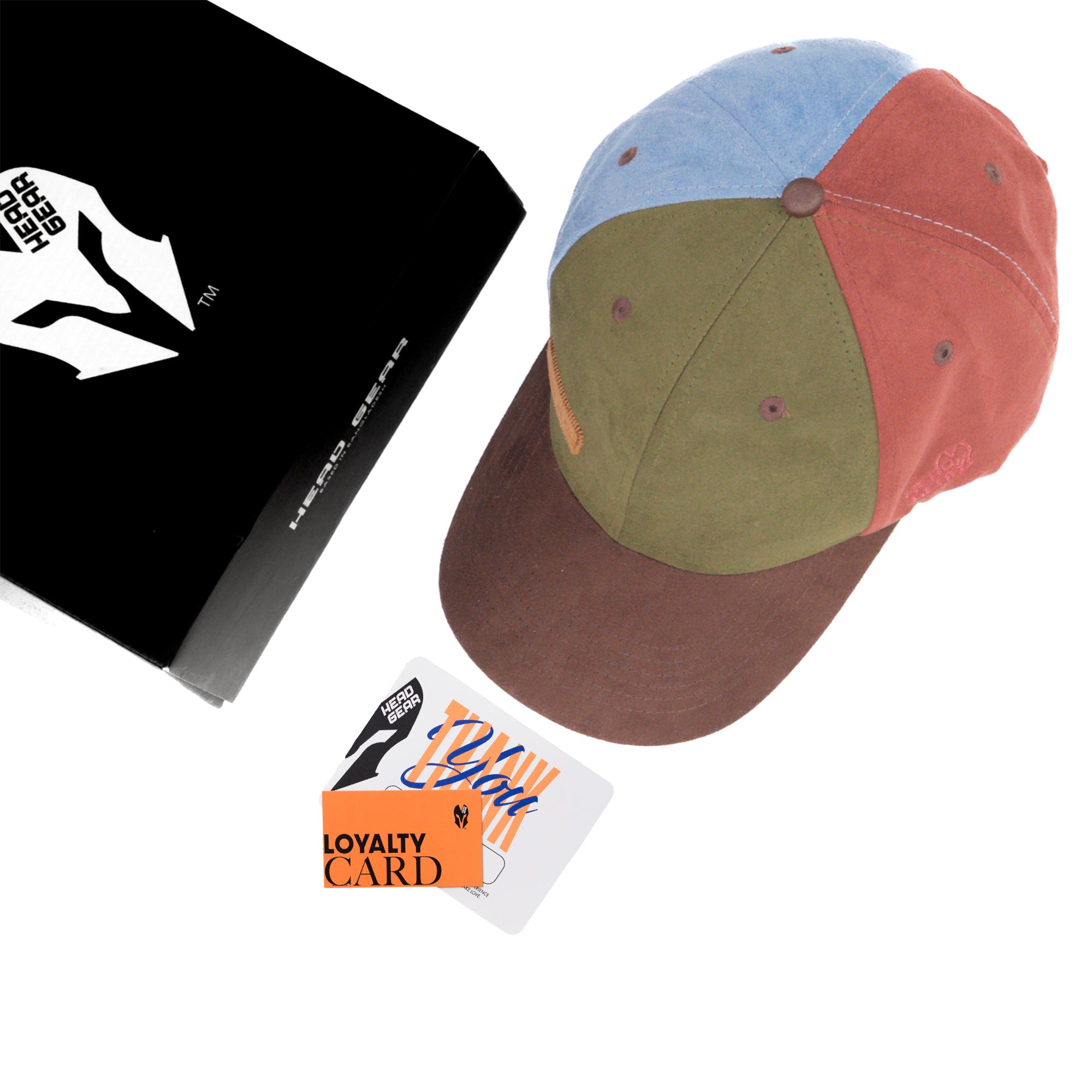 HEAD GEAR FOUR FIESTA SUEDE CAP - OLIVE