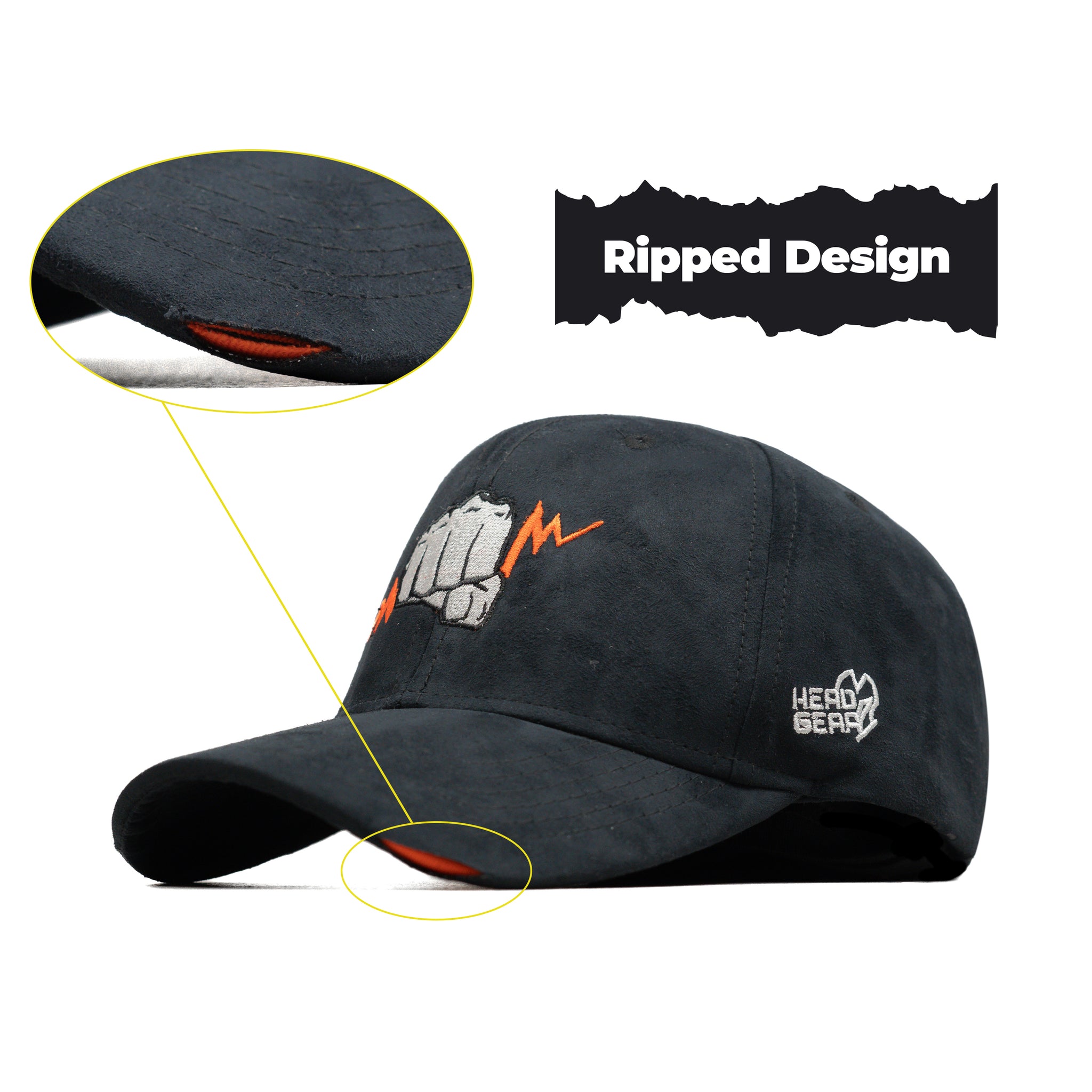 HEAD GEAR FIST RIPPED CAP