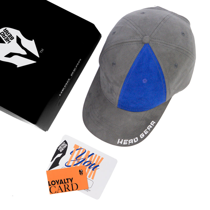 HEAD GEAR MISMATCHED GREY AND BLUE CAP