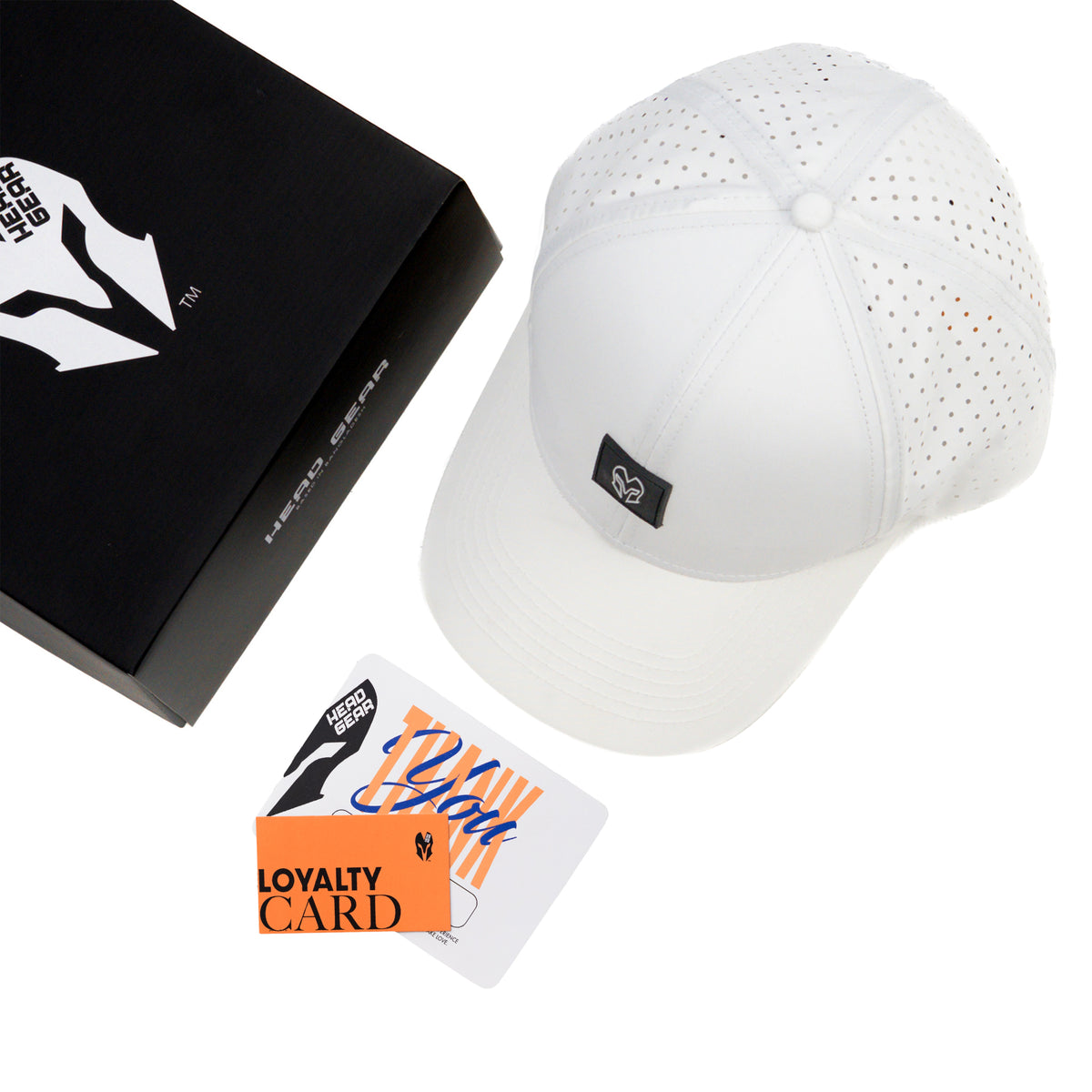 HEAD GEAR WHITE ACTI FLEX CAP