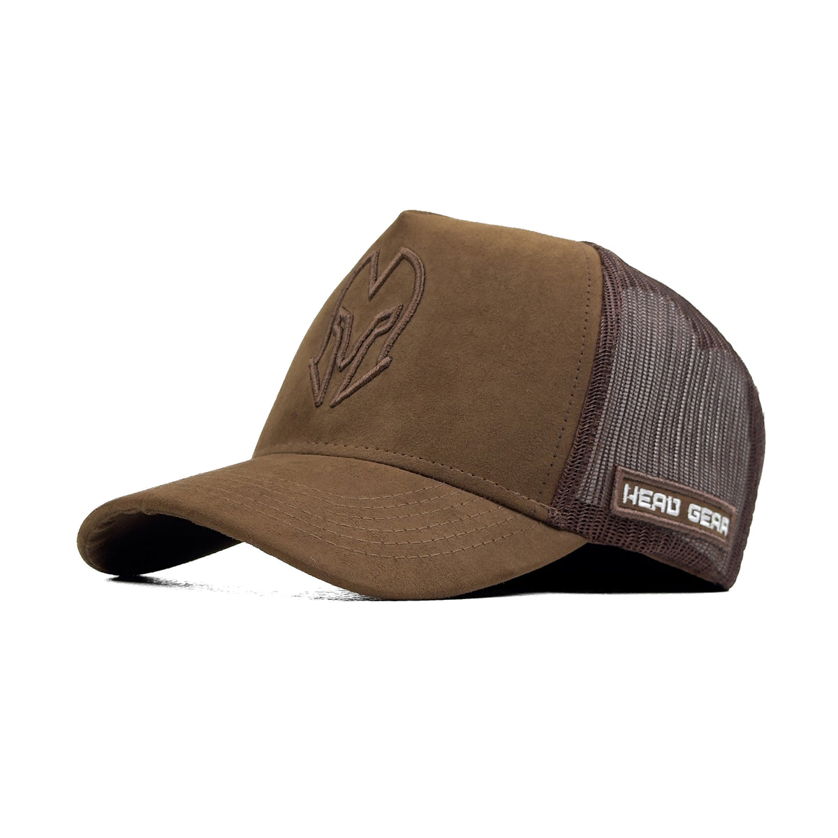 HEAD GEAR CHOCOLATE SUPER SUEDE TRUCKER CAP