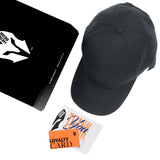 HEAD GEAR BLACK STRUCTURED CAP