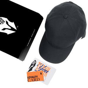 HEAD GEAR BLACK STRUCTURED CAP