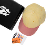 HEAD GEAR YELLOW BABY PINK DUAL TONE STRUCTURED CAP