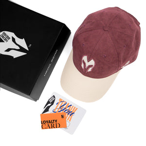 HEAD GEAR RED WINE REDEFINED SUEDE CAP