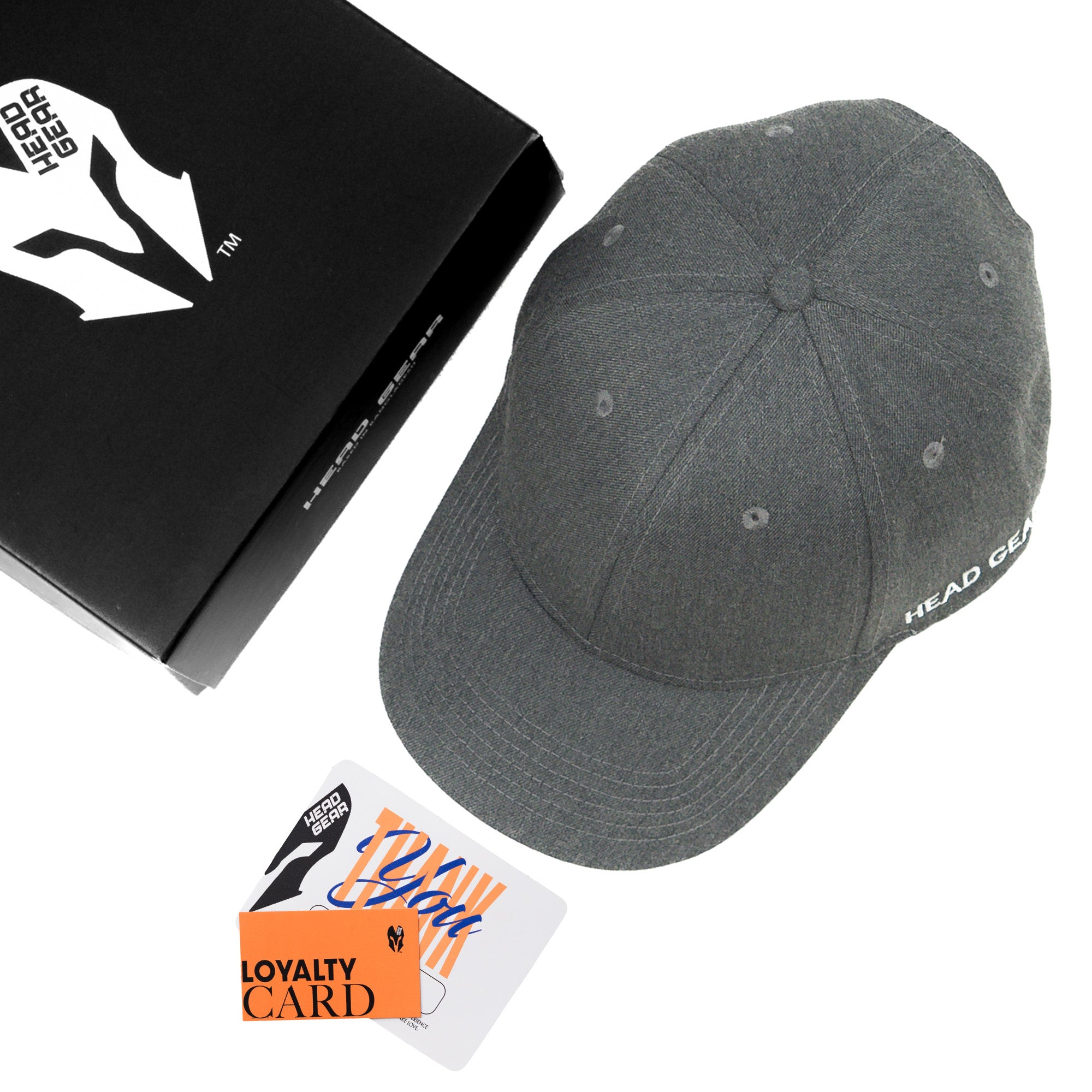 HEAD GEAR GREY MELANGE STRUCTURED CAP