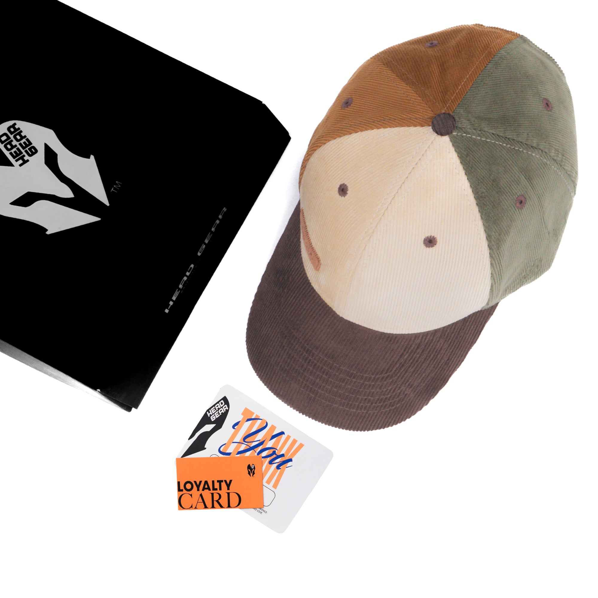 HEAD GEAR FOUR FIESTA CORD CAP - BEIGE